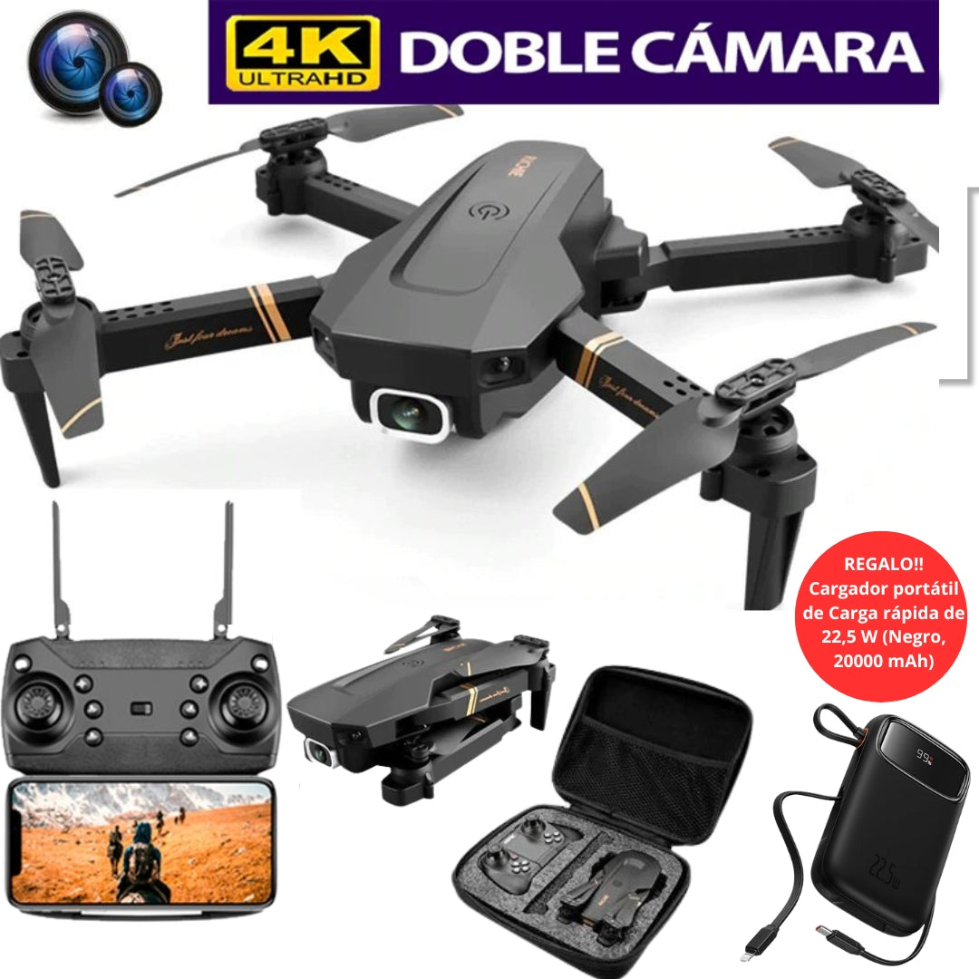 Flydron Dron 998 PRO || Con Camara Full Hd 4k + BATERIA EXTRA